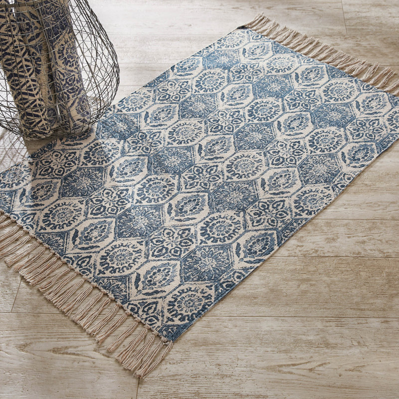 Cotton Moroccan Indoor Rug, Rectangle 2' x 3'
