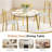 Allisandra Round Unfinished Glass Top Metal Base Dining Table-188628563