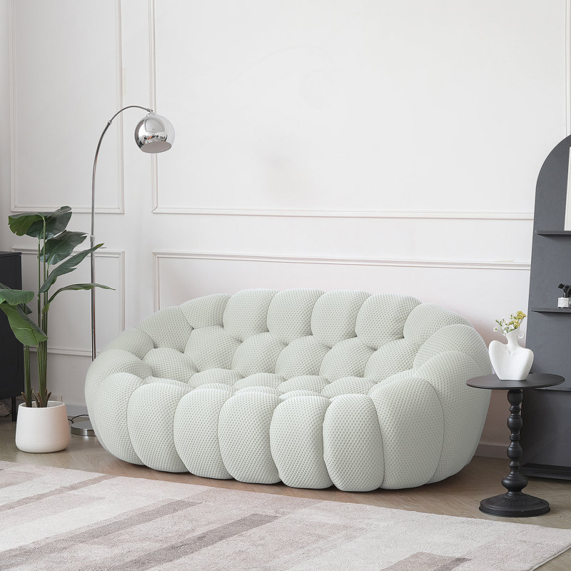 Bubble Modular Sofa Loveseat Light-Grey