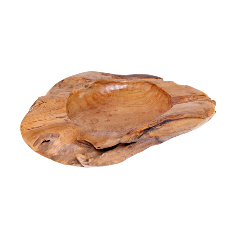 Solid Wood Decorative Bowl