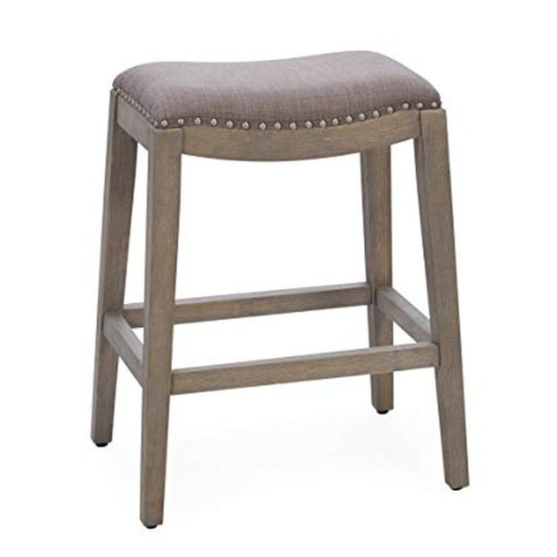 Tabouret de bar et de comptoir Alban, gris, 2, Tabouret de comptoir (siège d'une hauteur de 26 p