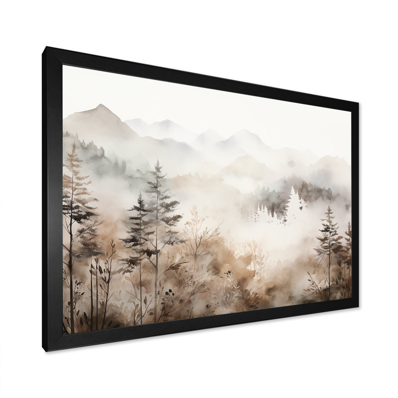 Nature s harmonie, sérénité, photographie, impression sur toile encadrée forêt, Cadre simple noir