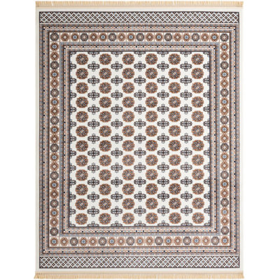 Traditional Hinshaw Area Rug Ivory Color