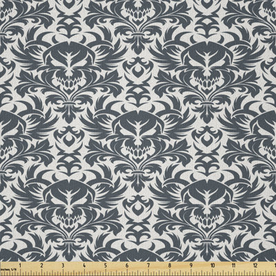 Dagall Baroque Skulls in Floral Fabric