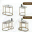 Ensemble de tables basses empilables Modern
