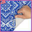 Blue Floral Mandala Bath Mat-1744588792