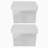 Wham Clip Square Plastic Storage Boxes with Secure Clip Lock Lids Clear/Clear/Clear