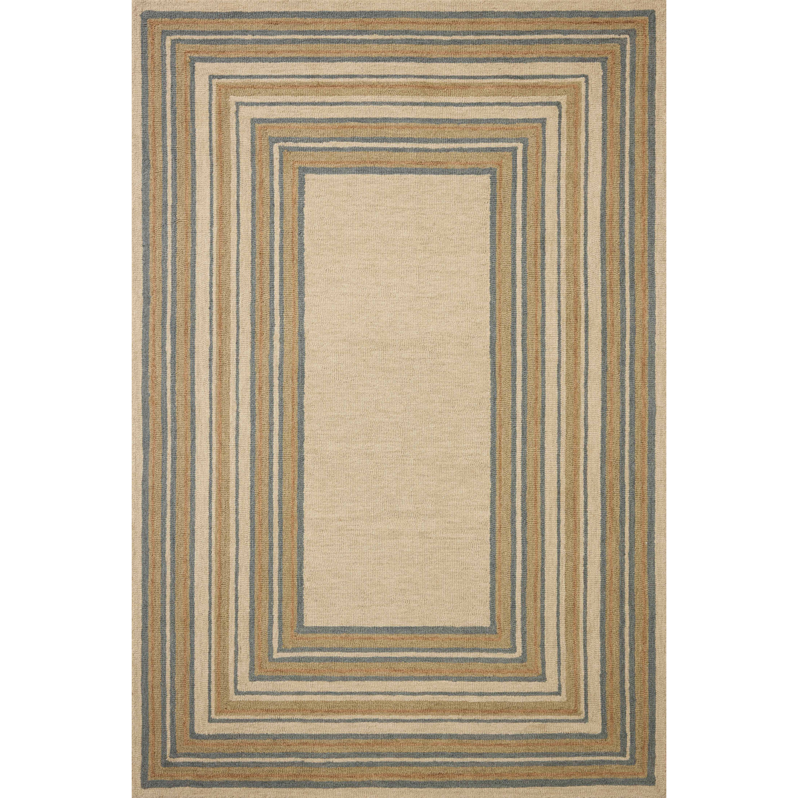 Chris Loves Julia x Loloi Alfie Natural / Multi Area Rug, Rectangle 2'3" x 3'9"