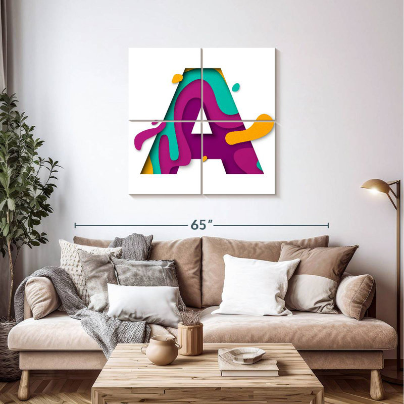 Tergel Fun A Letter, 38" H x 38" W