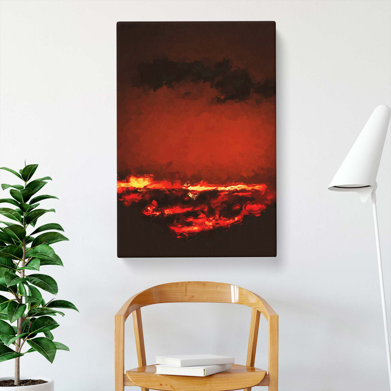 Clouds On Fire - Wrapped Canvas, 50cm H x 35cm W x 3cm D