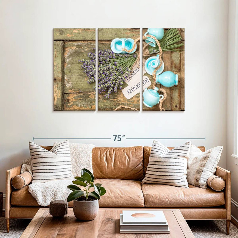 Harnek Rustic Lavender, 36" H x 57" W