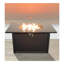 Table de foyer d'extérieur en acier avec couvercle H 25 po x l 42 po