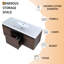 Meuble-lavabo mural simple 46,9 po avec plateau en résine Cortaro-88116957
