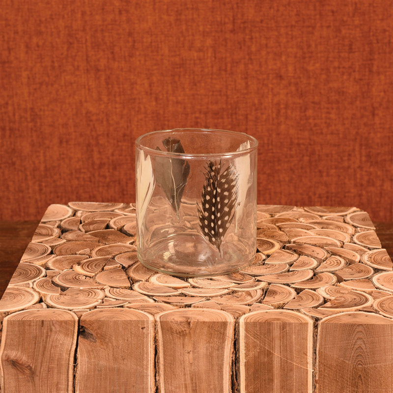Petit porte-votive en verre mosaïque