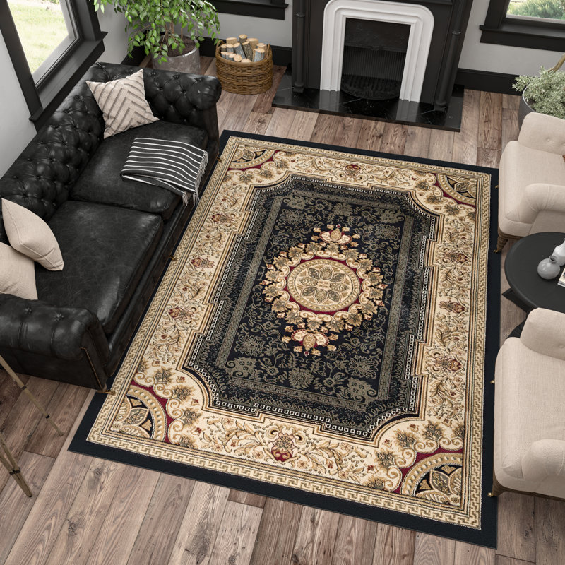 Tapis tissé à la machine Clarence, Rectangulaire 2 pi x 3 pi