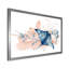 «Ray Fish in Blue with Floral Composition», reproduction sur toile-67236626-67236622