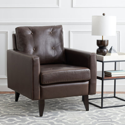 Faux Leather Armchair