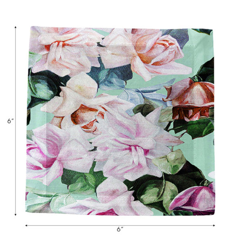 Serviettes de table en satin de coton Passion