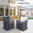 Carolene Curved Aluminum Lounge Chair Covers