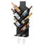 Wine Bottle & Glass Rack Black