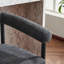 De 2 tabourets de café modernes, tissu bouclé avec structure en métal et tabourets de bar ergonomiques et pratiques, style élégant et confortable-1543550520