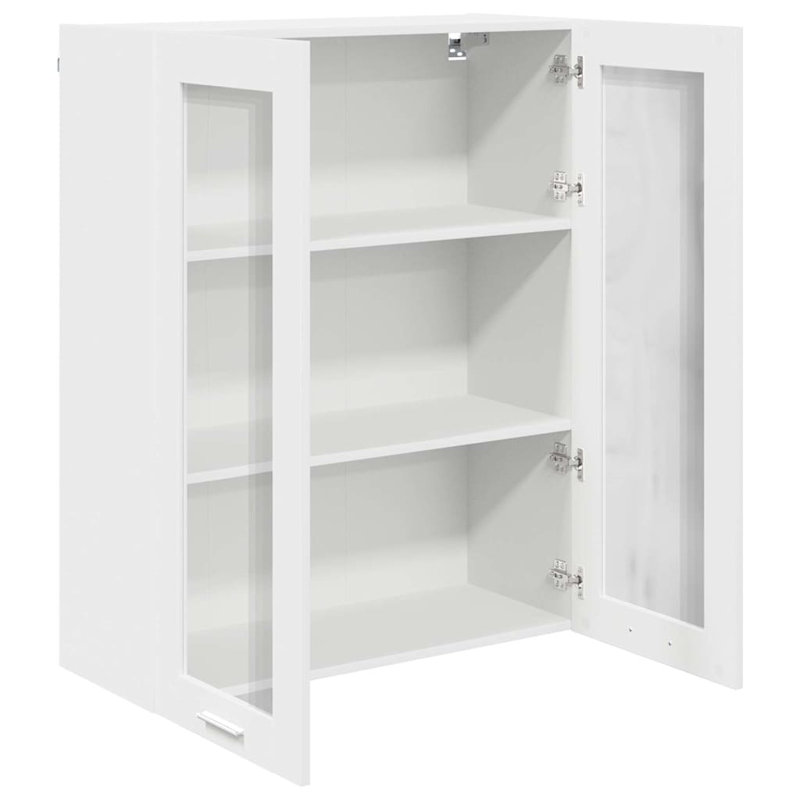 Vidaxl Hanging Cabinet With Storage Riga Artisan Oak 60 X 31 X 100 Cm, White, 100cm H x 80cm W x 31cm D