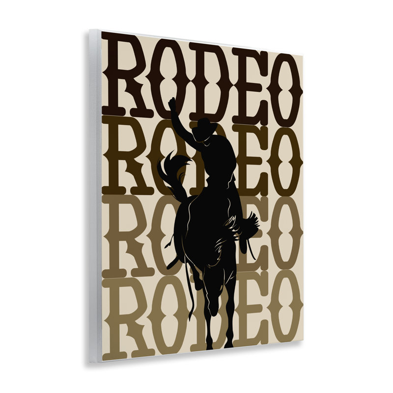 Rodeo Gradient Cowboy Wall Plaque, design by CAD Designs