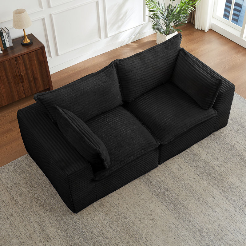 Causeuse, canapé modulaire désossé pour le salon, canapé modulaire moderne surdimensionné