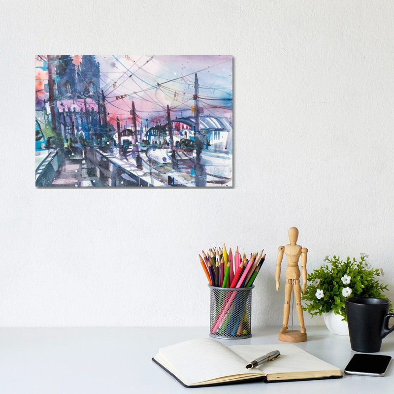 Cologne by Andreas Mattern - Wrapped Canvas Painting, 20.32 cm H x 30.48 cm W