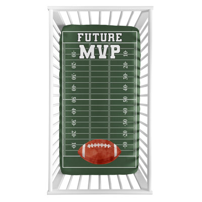 Drap-housse pour lit de bébé Football Photo Op par Sweet Jojo Designs
