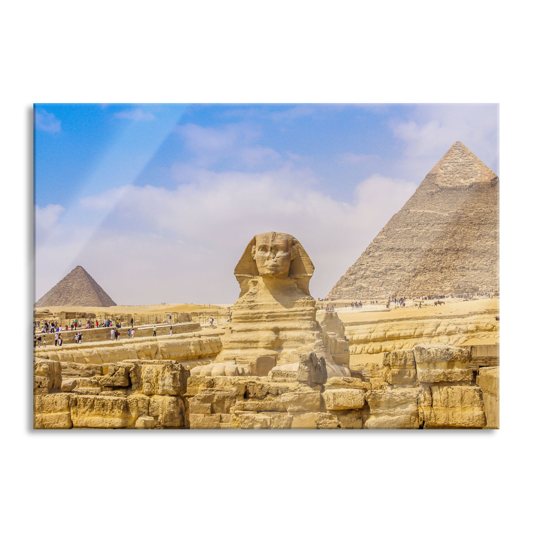 Ungerahmtes Foto auf Glas "Large Sphinx at Giza"