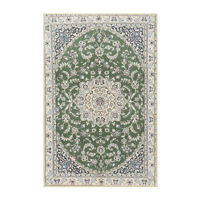 Tapis traditionnel vert / gris Jupiter
