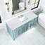 Plateau de meuble-lavabo en quartz de qualité supérieure avec lavabo encastré intégré et dosseret haut