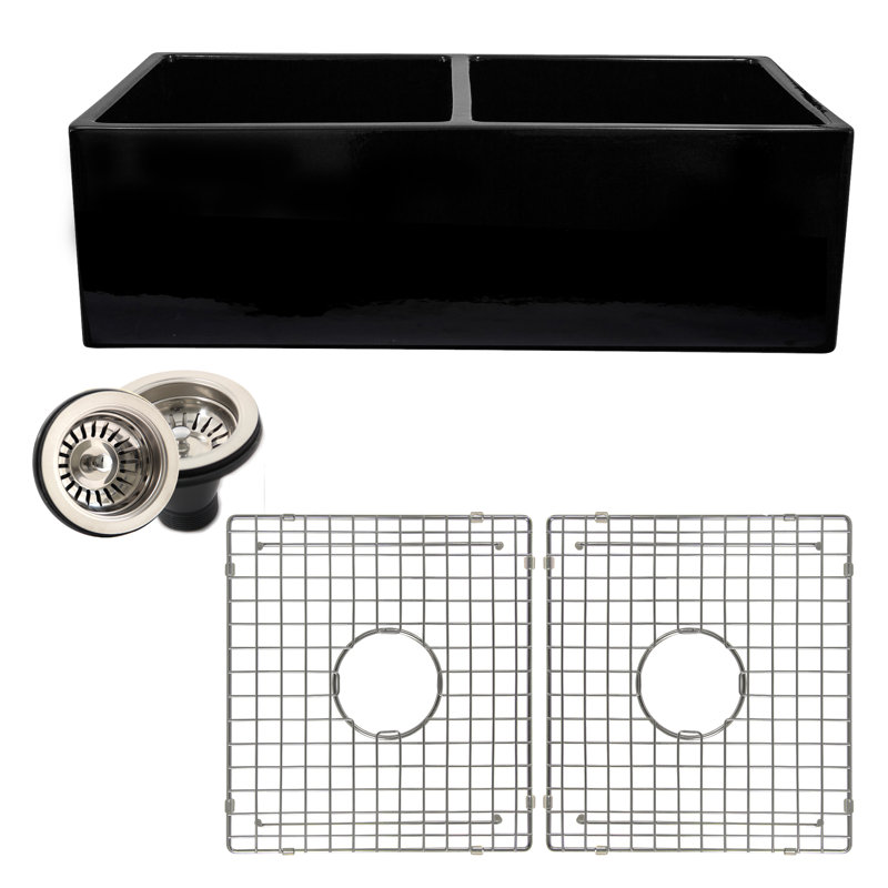 Vineyard 33'' L Double Basin Kitchen Sink