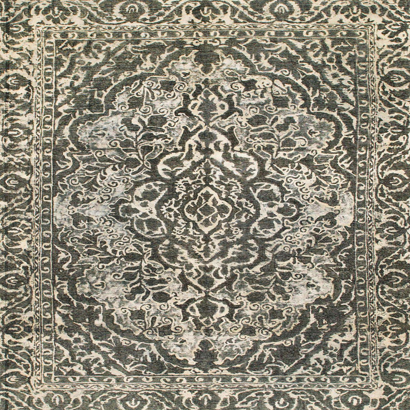 Tapis abstrait moderne 1272, Carré 7 pi