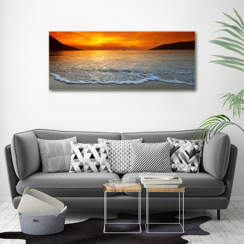 Sunset Sea - No Frame Print on Canvas