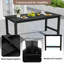 Table de salle à manger d'extérieur en PEHD pour 6 personnes avec table de patio 67 po HDPE-821921782