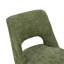 Chaise de salle à manger pivotante moderne en chenille avec dossier ajouré-977826329