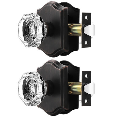 Crystal Passage Door Knobs