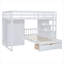 Lit superposé double au-dessus de simple avec garde-robe-1803036703