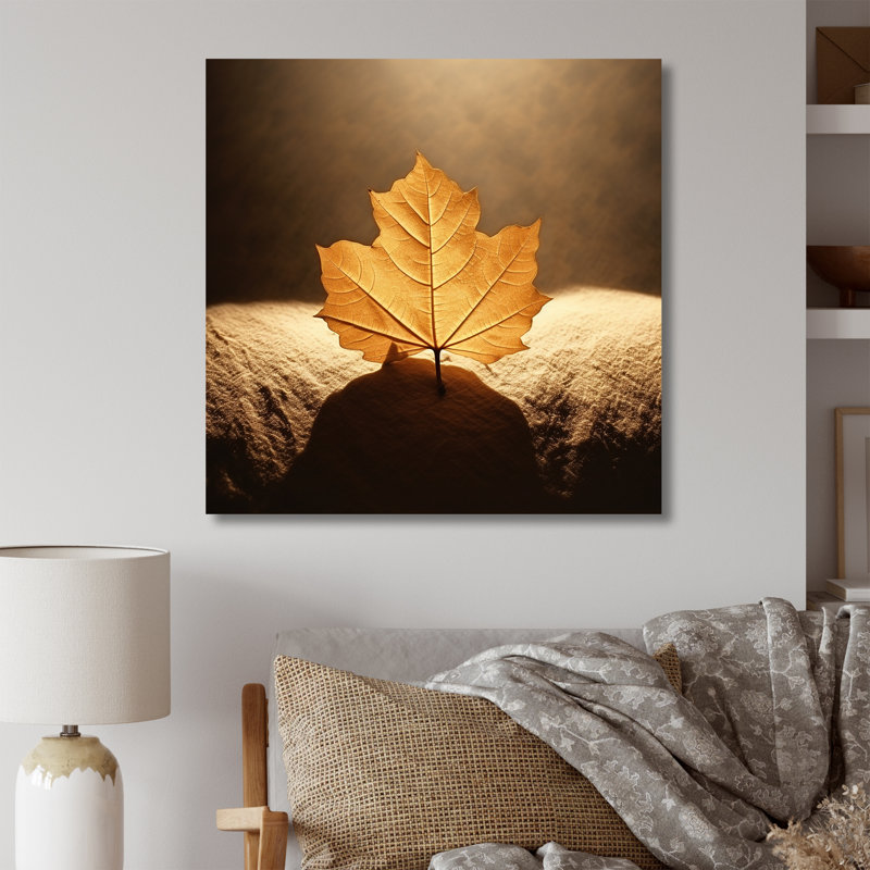 Feuille de bronze dévoilée sur toile, H 24 po x l 24 po x P 1 po, Toile tendue