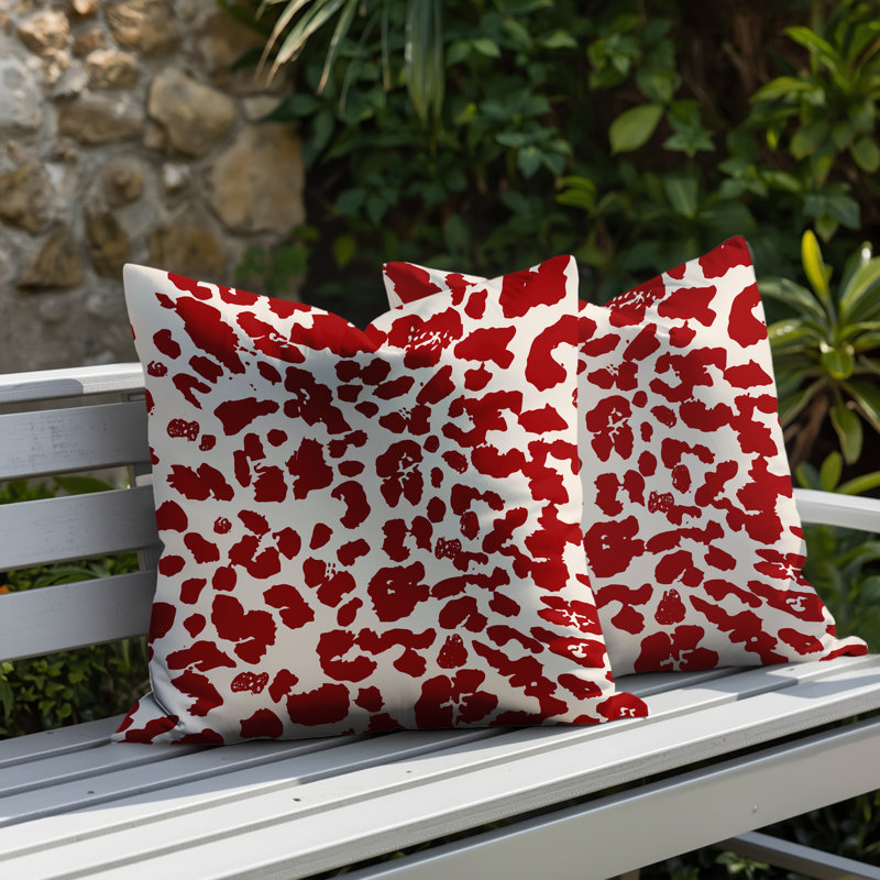 Coussin intérieur / extérieur Lexy, 16x16, Red