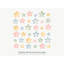 Watercolor Star Wall Decals, Set of 36 Peel and Stick Nursery Wall Stickers, Satin Finish Removable Kids Room Wall Art, 20"W x 20"H (50 x 50 cm)-111018647