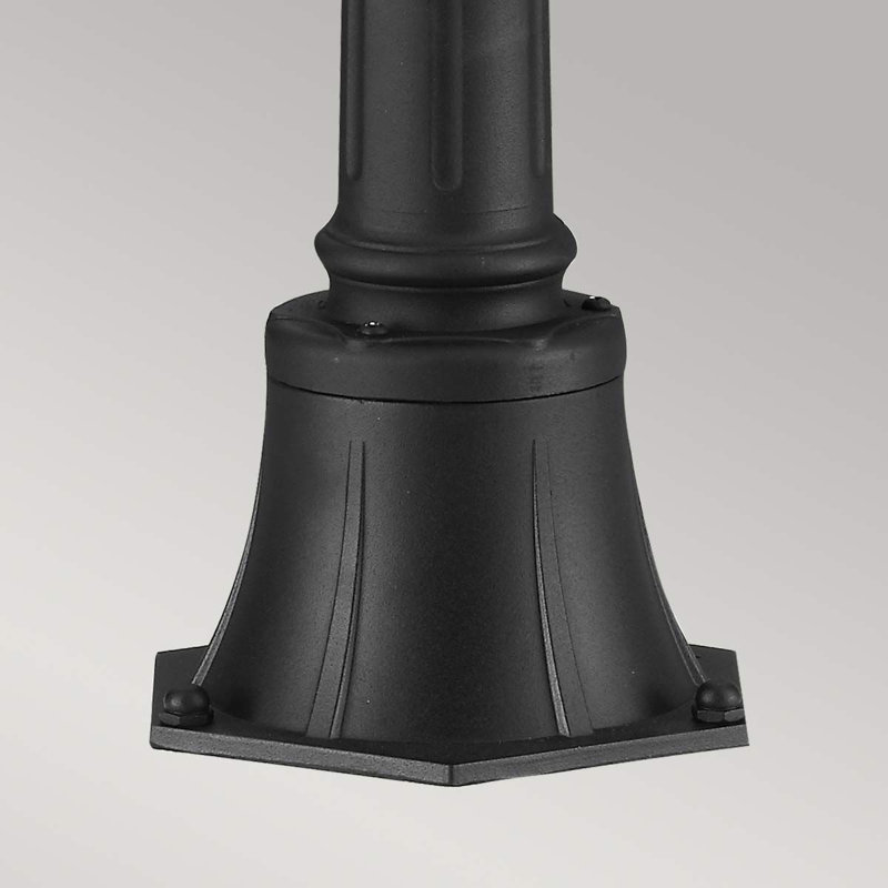 Tilda Mirrored Lamp Post (Full), Black