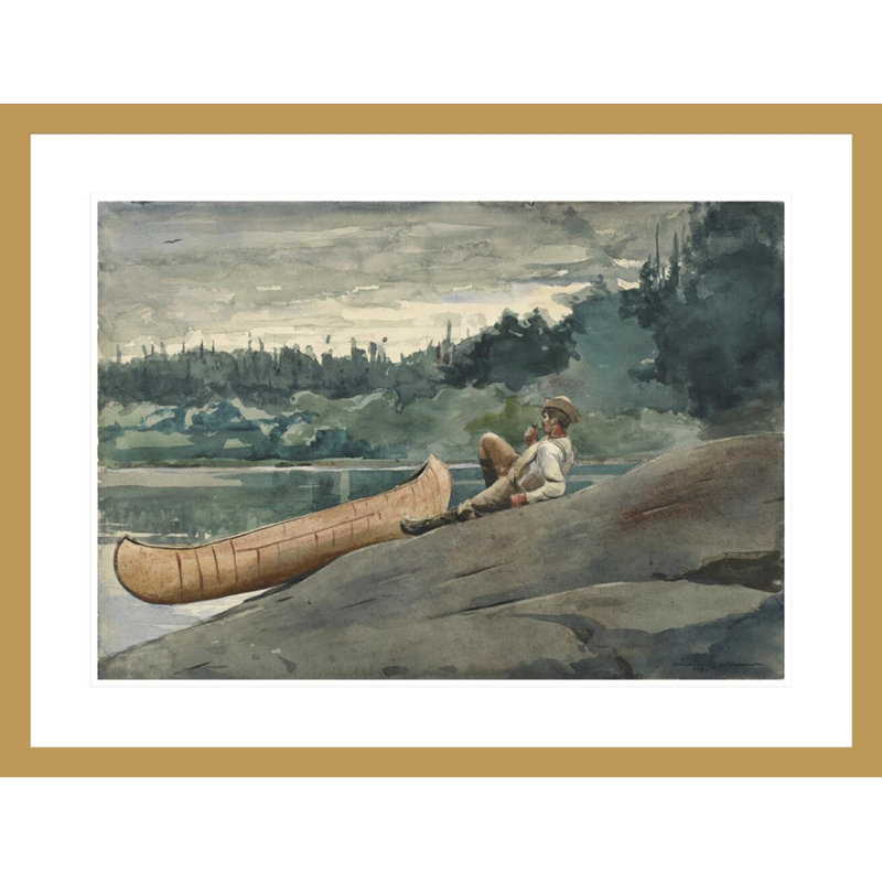 «The Guide» par Winslow Homer - Impression sur toile, H 22,52 po x l 29,5 po