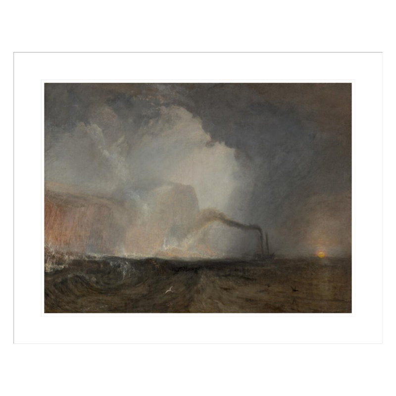 Staffa Fingal's Cave par Joseph Mallord William Turner, impression giclée encadrée, H 23,5 po x l 29,2 po