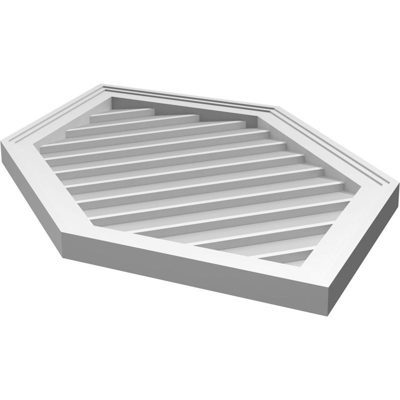 Ventilé vertical à pignon vertical 13/12 po, H 38 po x l 20 po x P 1,5 po