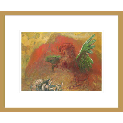 «Pegasus Triumphant» par Odilon Redon, impression giclée sur cadre