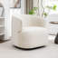 Fauteuil demi-tonneau pivotant rembourré Tybias-1288615243
