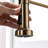 Kitchen Faucet With Pull Down Sprayer, Single Handle Single Lever Kitchen Sink Faucet With Deck Plate